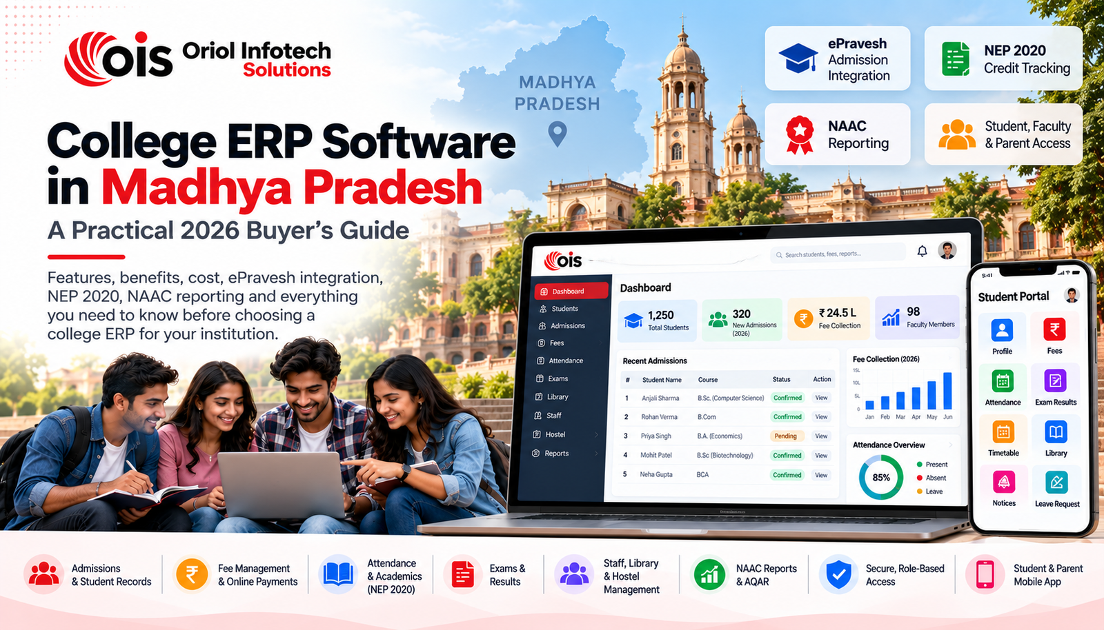 College ERP Software in Madhya Pradesh: A Practical 2026 Buyer's Guide